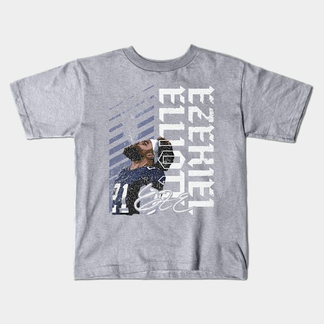 Ezekiel Elliott Dallas Spray Kids T-Shirt by MASTER_SHAOLIN